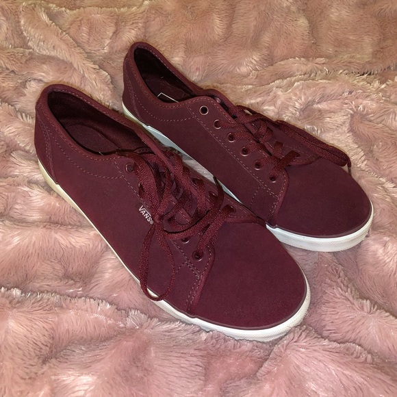 Vans Shoes - maroon vans size 8